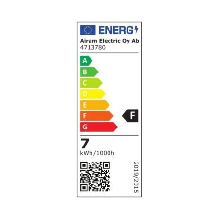 LED lamp MR16 6,2W/827 12V energiamärgis